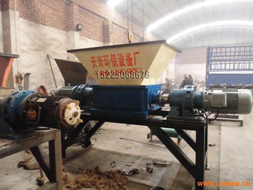 天奇高強力雙軸撕碎機 多功能金屬撕碎設備實現(xiàn)高產高效